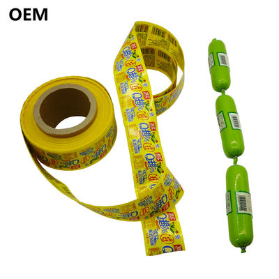 Kingred Plastic Sausage Casings Custom Logo Flexography Printing Beef Meat Packaging (Кингред Пластиковый колбасный корпус)