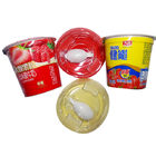 Круглые устранимые пластиковые чашки йогурта с ложкой 1,5 - 20grams