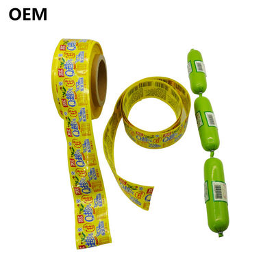 Kingred Plastic Sausage Casings Custom Logo Flexography Printing Beef Meat Packaging (Кингред Пластиковый колбасный корпус)