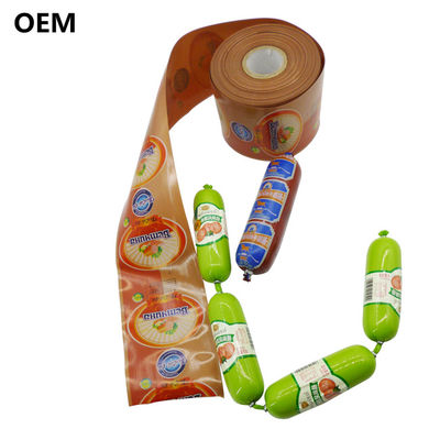 Kingred Plastic Sausage Casings Custom Logo Flexography Printing Beef Meat Packaging (Кингред Пластиковый колбасный корпус)