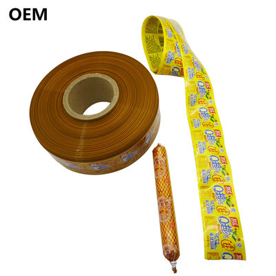 Kingred Plastic Sausage Casings Custom Logo Flexography Printing Beef Meat Packaging (Кингред Пластиковый колбасный корпус)