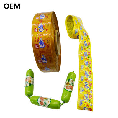 Kingred Plastic Sausage Casings Custom Logo Flexography Printing Beef Meat Packaging (Кингред Пластиковый колбасный корпус)