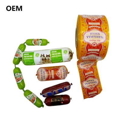 Горячие новые продукты напечатанные не съедобные пища использовать пластиковые колбасы корпуса 40um для приготовления пищи