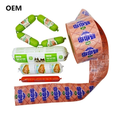 Горячие новые продукты напечатанные не съедобные пища использовать пластиковые колбасы корпуса 40um для приготовления пищи