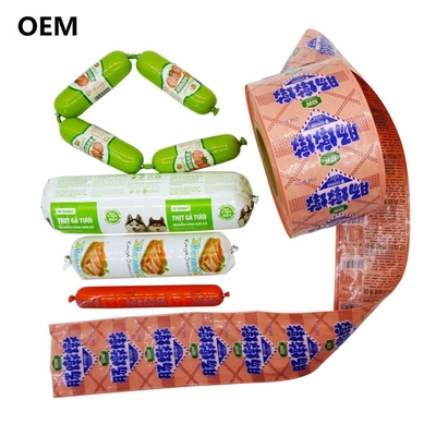 Полиамидные колбасные оболочки Стик-тип Custom Logo Flexography Печать колбасных оболочек