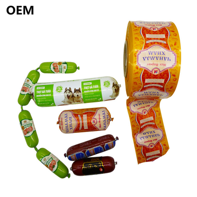 OEM Logo Printed Food Grade Steam Cooking Sausage Casing For Meat (Логотип OEM) Печатная пищевая газовая колбаса для приготовления пищи