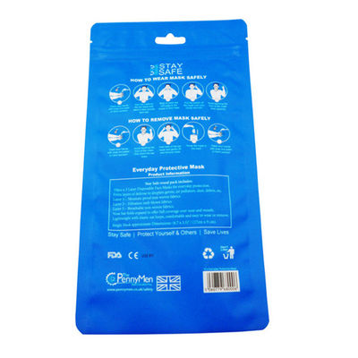 Kingred Custom Printing Barrier Heat Sealable Ziplock Mask Pouch Packaging Bag (Кингред) - специальный печатный барьер для печати